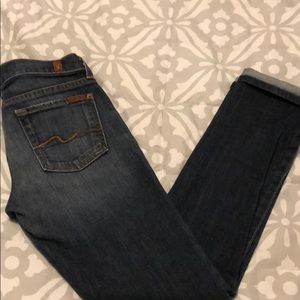 Seven for all man kind straight leg jean size 25